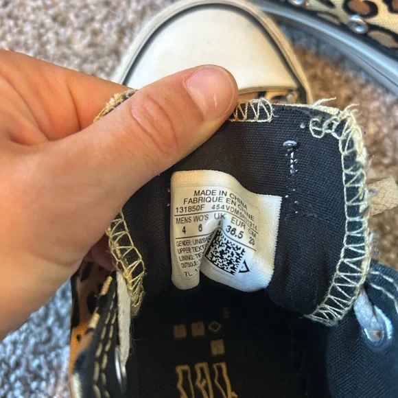 Cheetah print textured converse - Picture 6 of 11